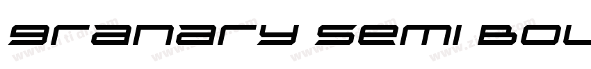 Granary Semi Bold字体转换